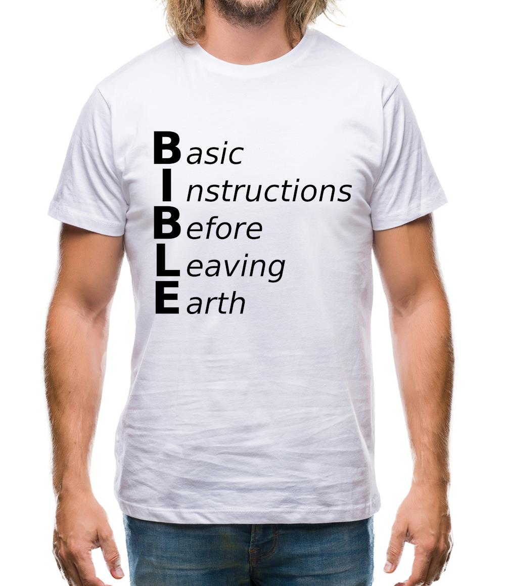 Basic Instructions Before Leaving Earth Mens T-Shirt