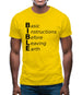 Basic Instructions Before Leaving Earth Mens T-Shirt