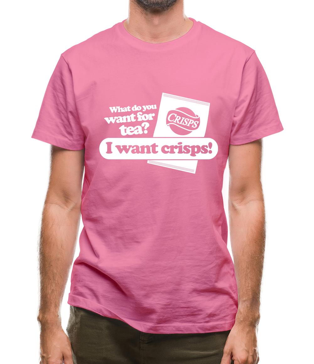 What Do You Want For Tea? I Want Crisps! Mens T-Shirt