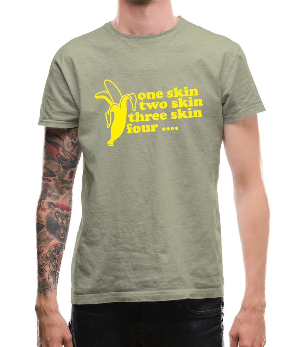 One Skin Two Skin Three Skin Four Mens T-Shirt