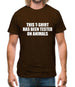 This t-shirt has been tested on Animals Mens T-Shirt