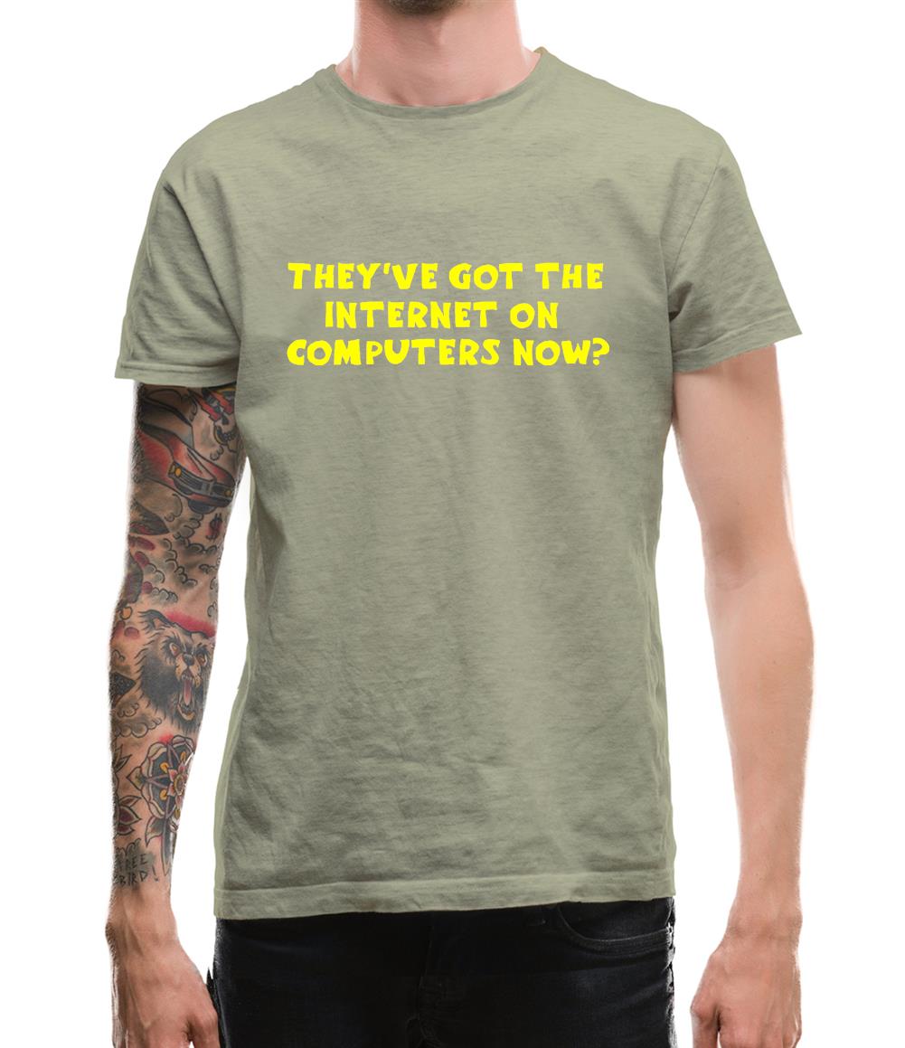 They've got the internet on computers now? Mens T-Shirt