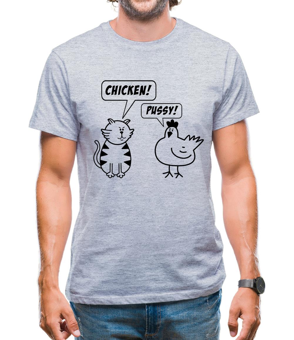 Chicken & Pussy Mens T-Shirt