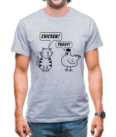Chicken & Pussy Mens T-Shirt