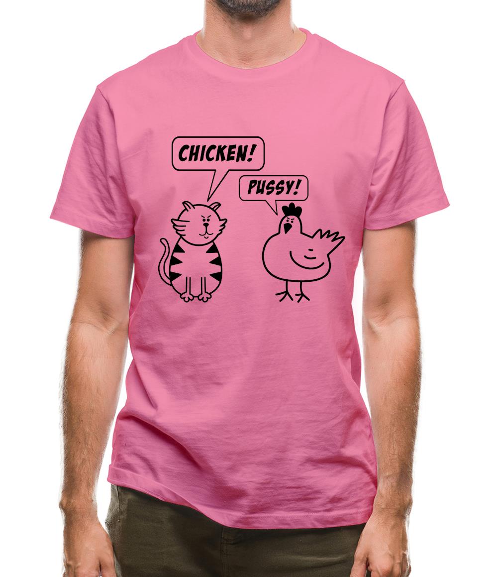 Chicken & Pussy Mens T-Shirt