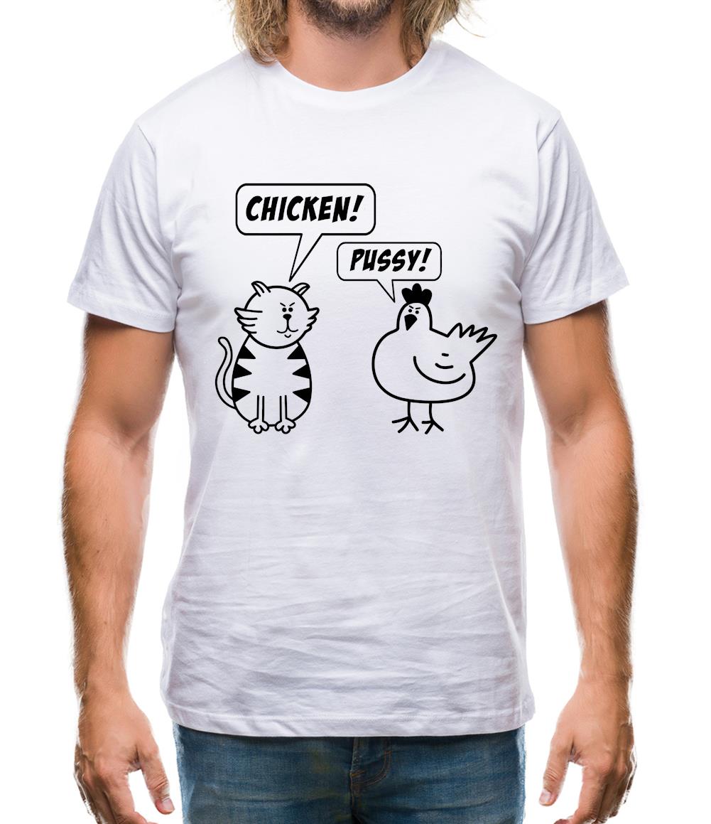 Chicken & Pussy Mens T-Shirt