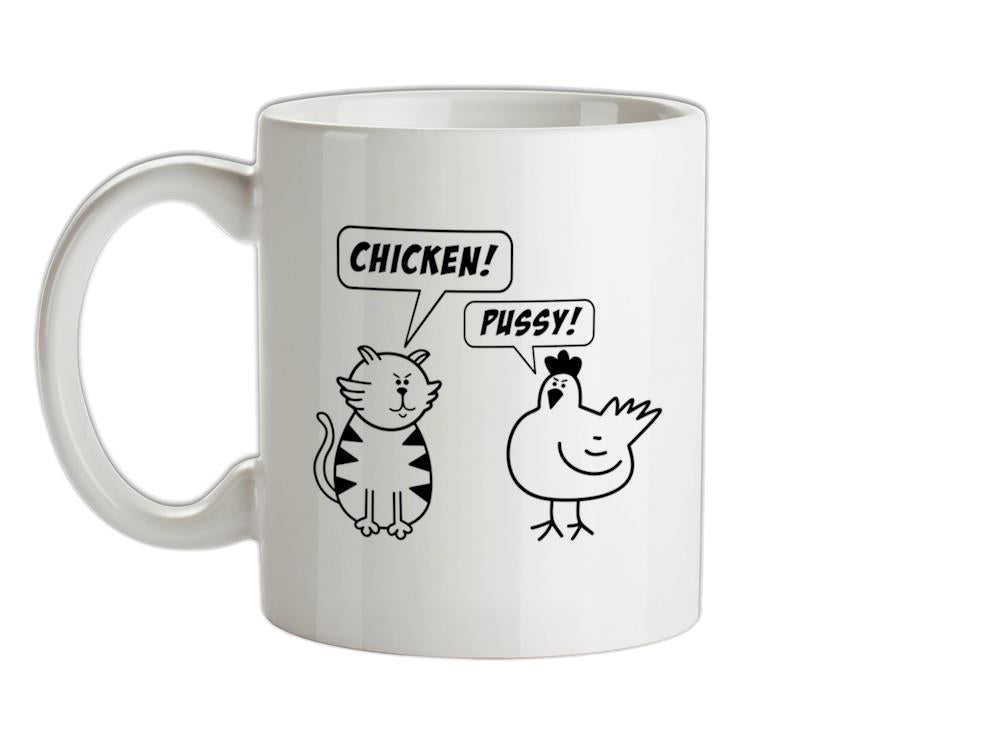 Chicken & Pussy Ceramic Mug