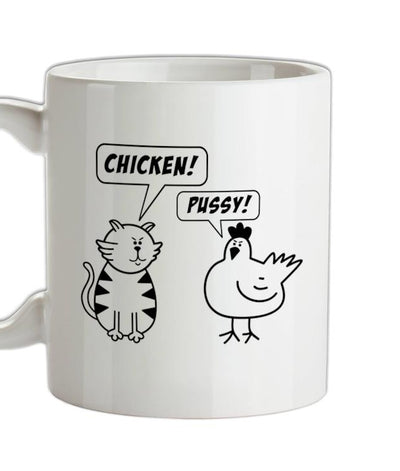 Chicken & Pussy Ceramic Mug