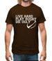 Live Hard Play Rugby Die Ugly Mens T-Shirt