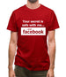 Your Secret Is Safe With Me And Facebook Mens T-Shirt