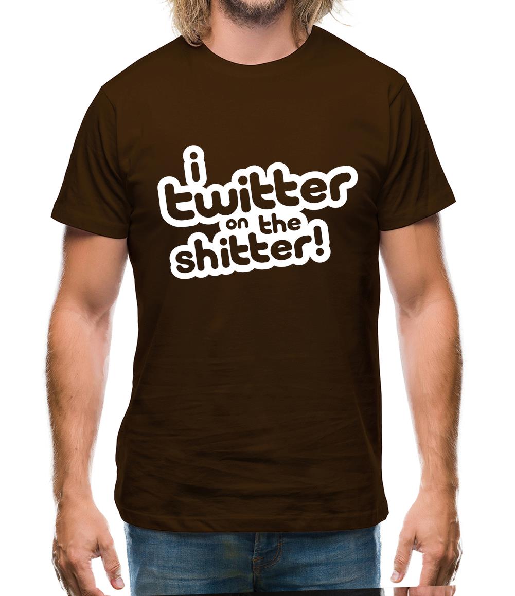 I Twitter On The Shitter Mens T-Shirt