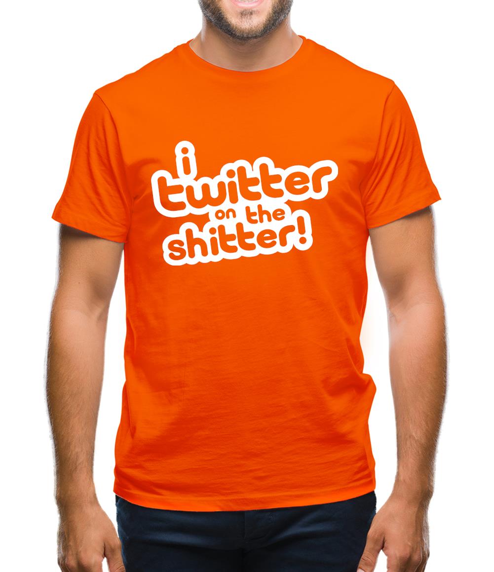 I Twitter On The Shitter Mens T-Shirt