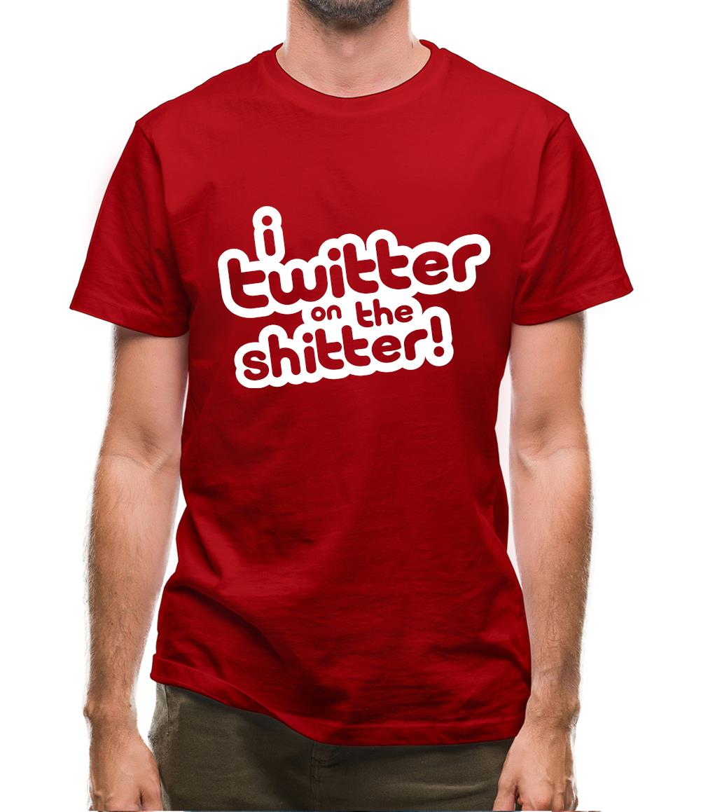 I Twitter On The Shitter Mens T-Shirt