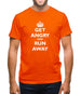 Get Angry And Run Away Mens T-Shirt