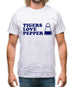 Tigers Love Pepper Mens T-Shirt