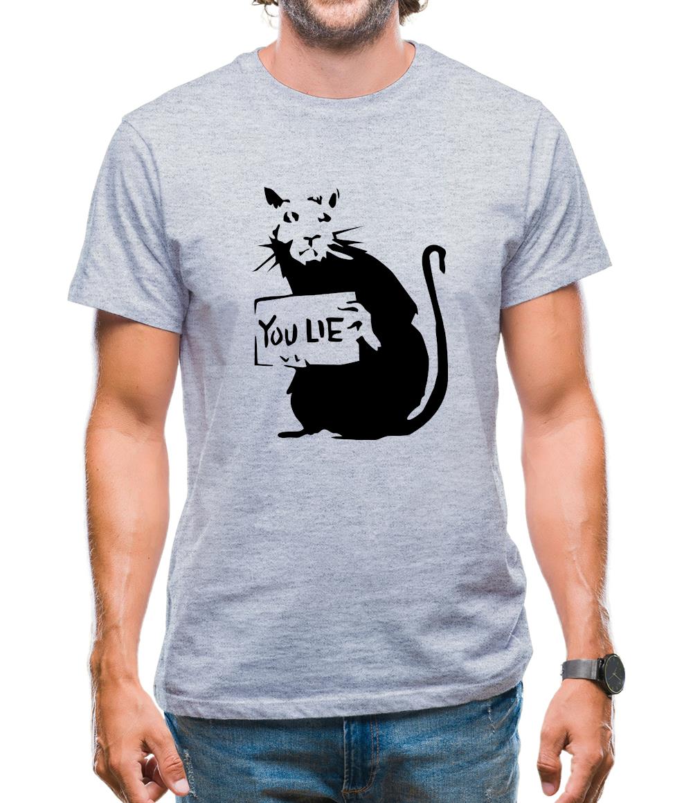 Banksy Rat Mens T-Shirt