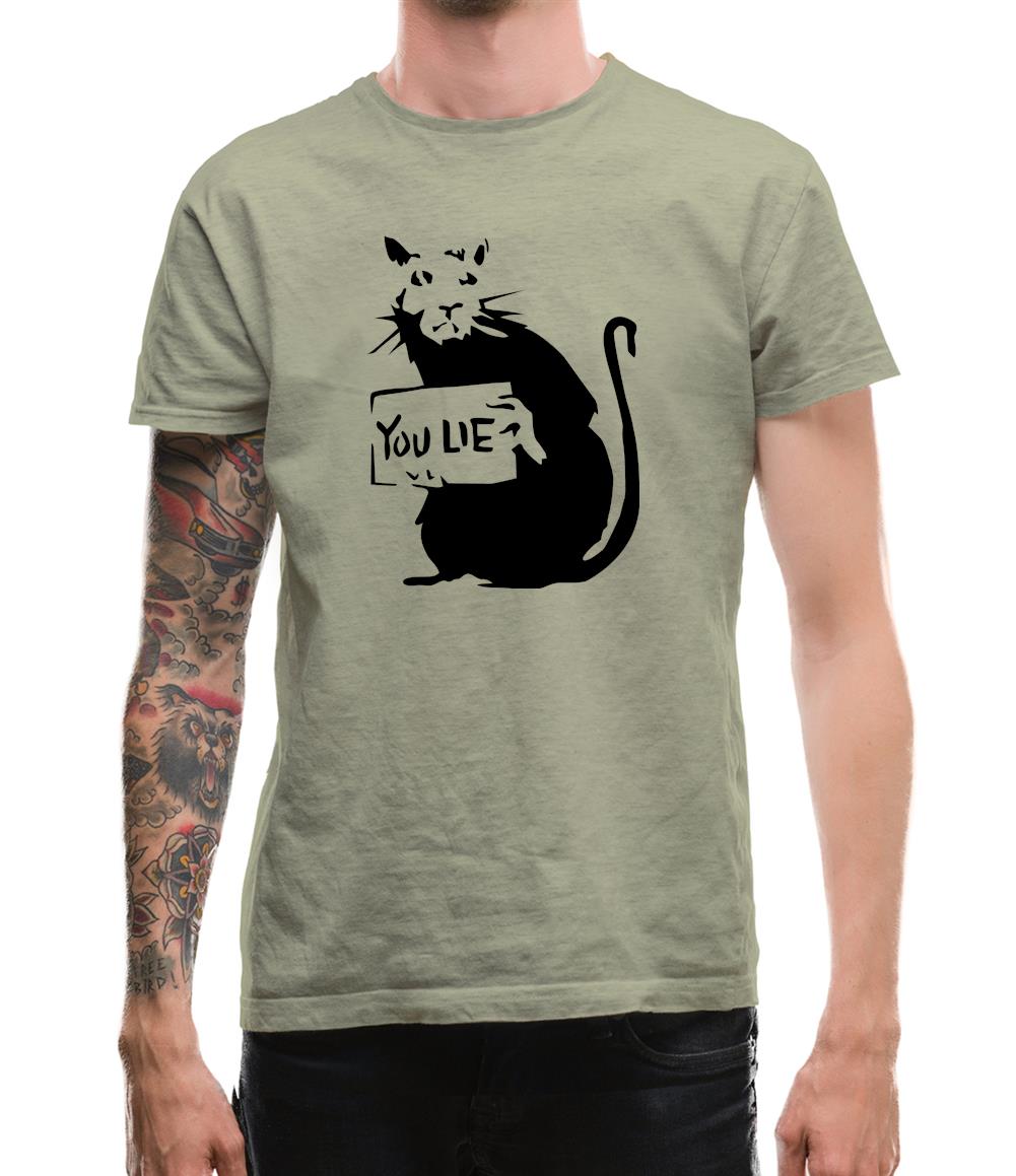 Banksy Rat Mens T-Shirt