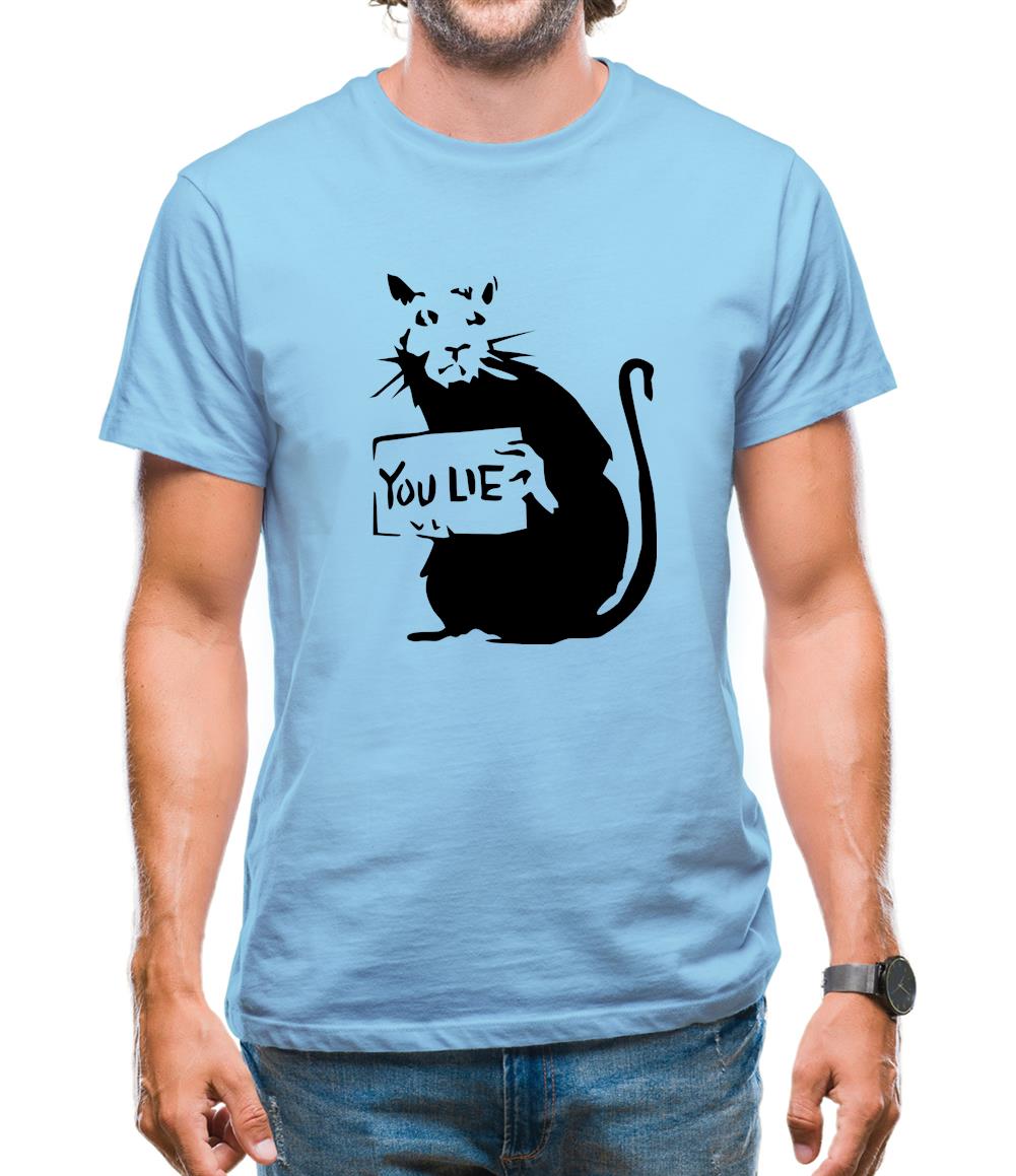 Banksy Rat Mens T-Shirt