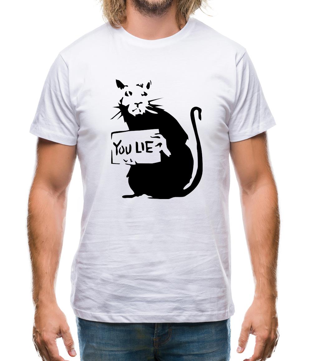 Banksy Rat Mens T-Shirt