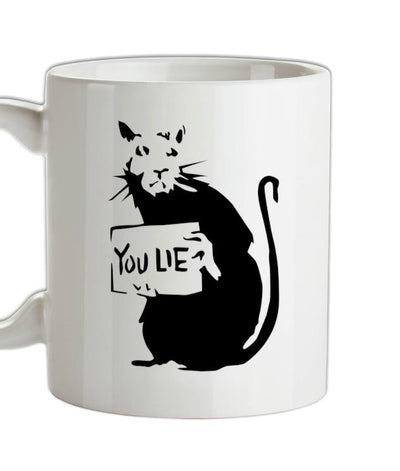 Banksy Rat Ceramic Mug