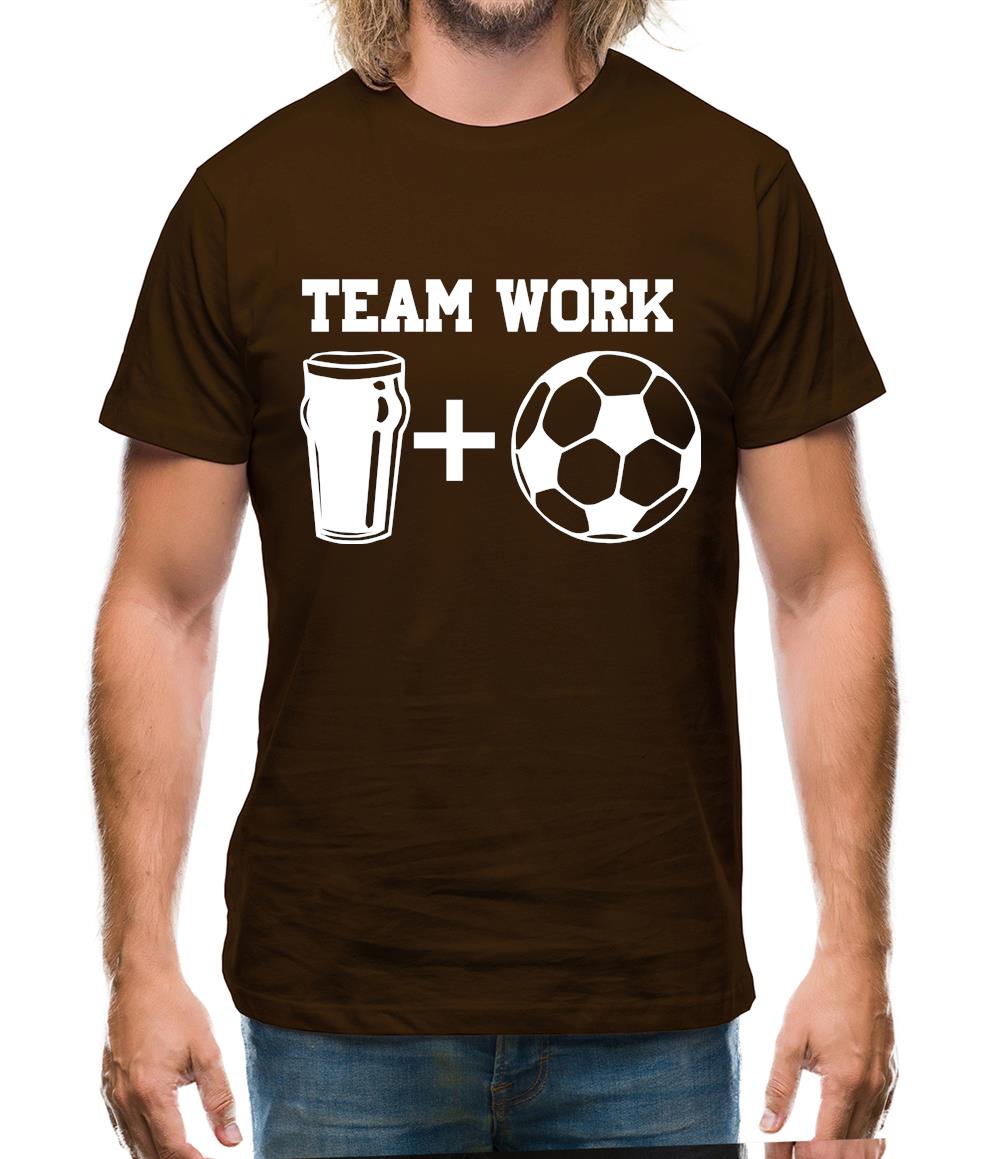 Teamwork, beer and football Mens T-Shirt