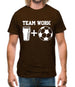 Teamwork, beer and football Mens T-Shirt