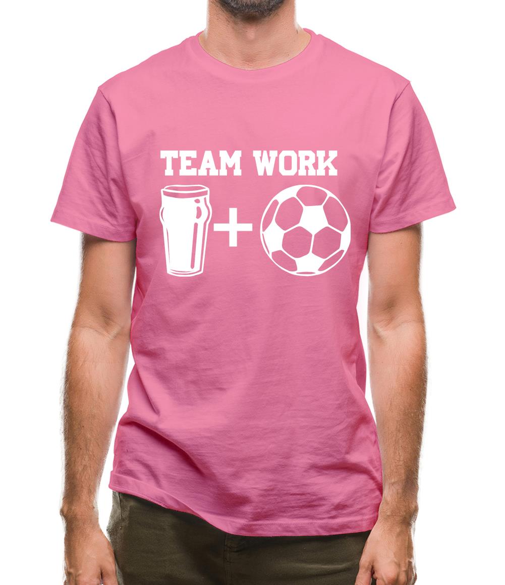 Teamwork, beer and football Mens T-Shirt
