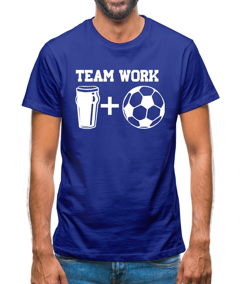 Teamwork, beer and football Mens T-Shirt