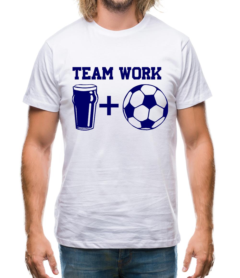 Teamwork, beer and football Mens T-Shirt