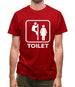 Toilet Cubicle Mens T-Shirt