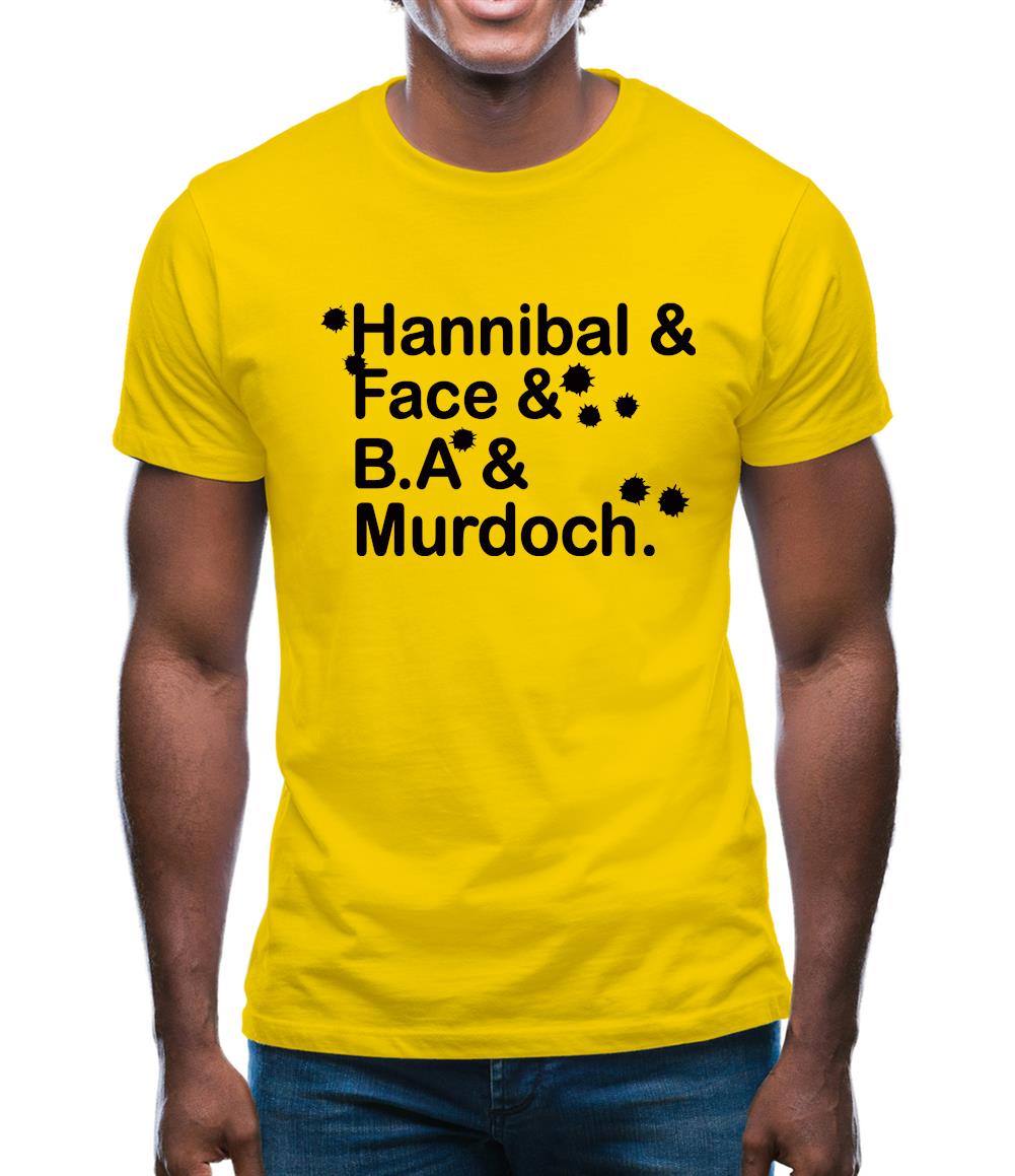 Hannibal & Face & B.A & Murdoch. Mens T-Shirt