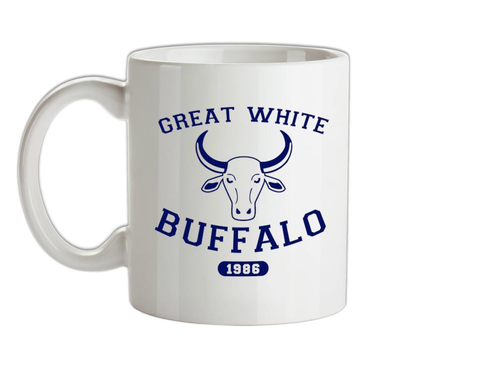 Great White Buffalo Ceramic Mug