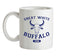 Great White Buffalo Ceramic Mug