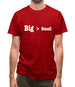 Big Small Mens T-Shirt