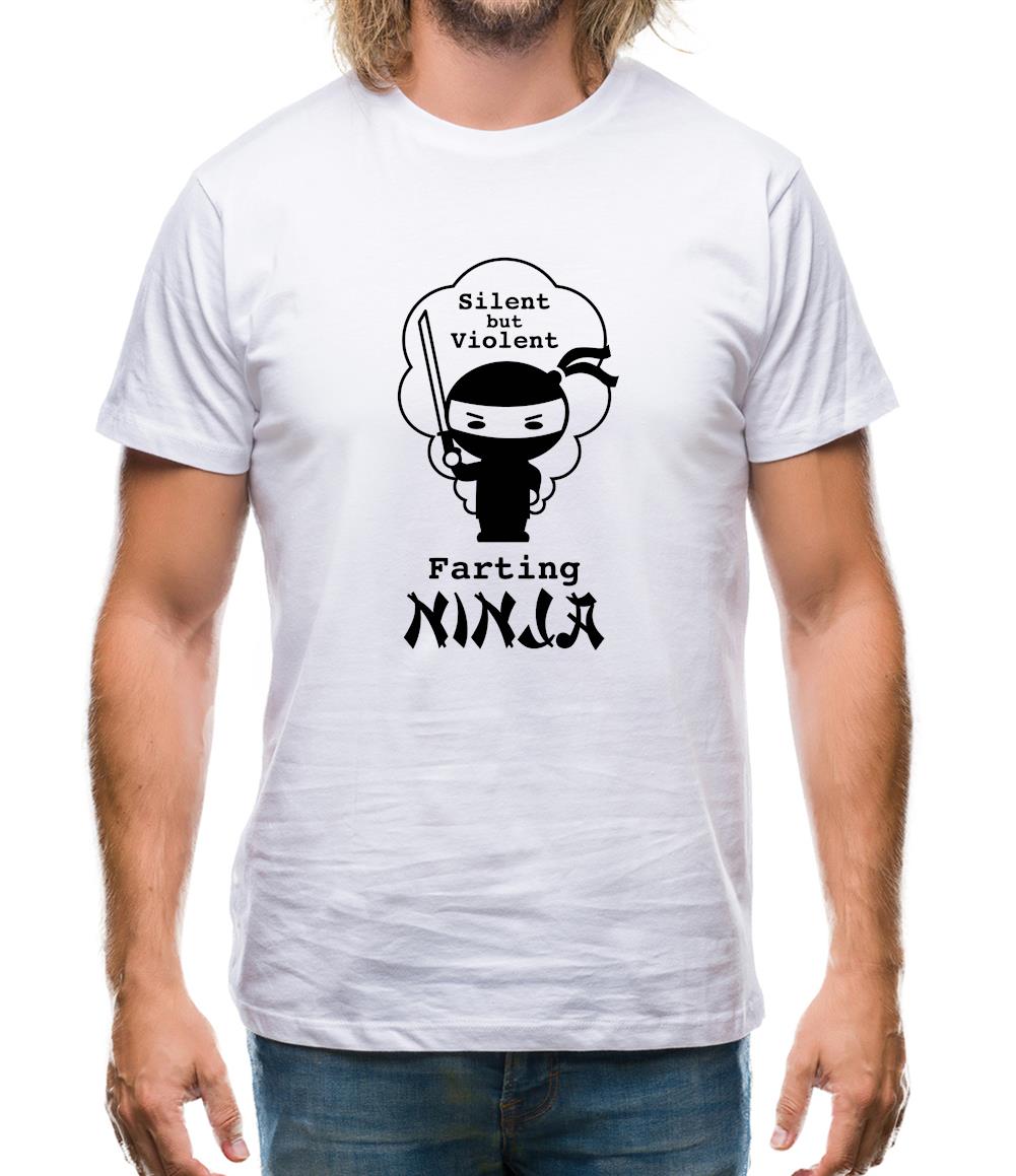 Farting Ninja Mens T-Shirt