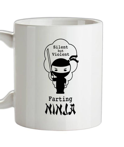 Farting Ninja Ceramic Mug