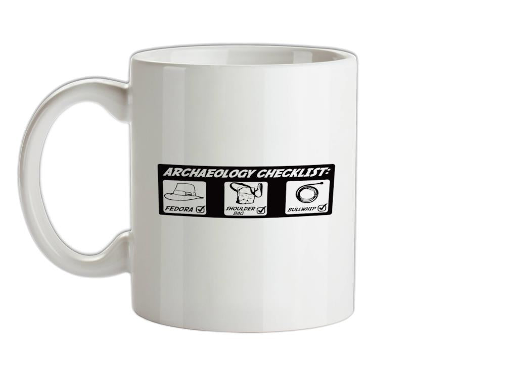 Archeology Checklist Ceramic Mug