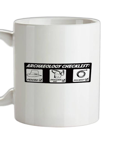 Archeology Checklist Ceramic Mug