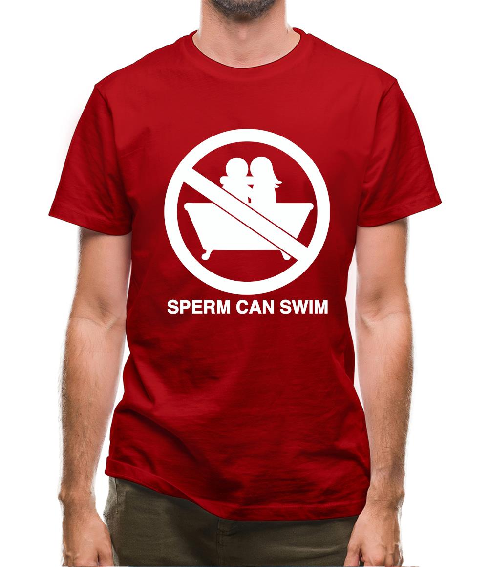 Sperm Can Swim Mens T-Shirt