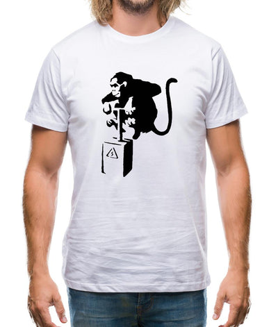 Banksy Monkey Detonator Mens T-Shirt