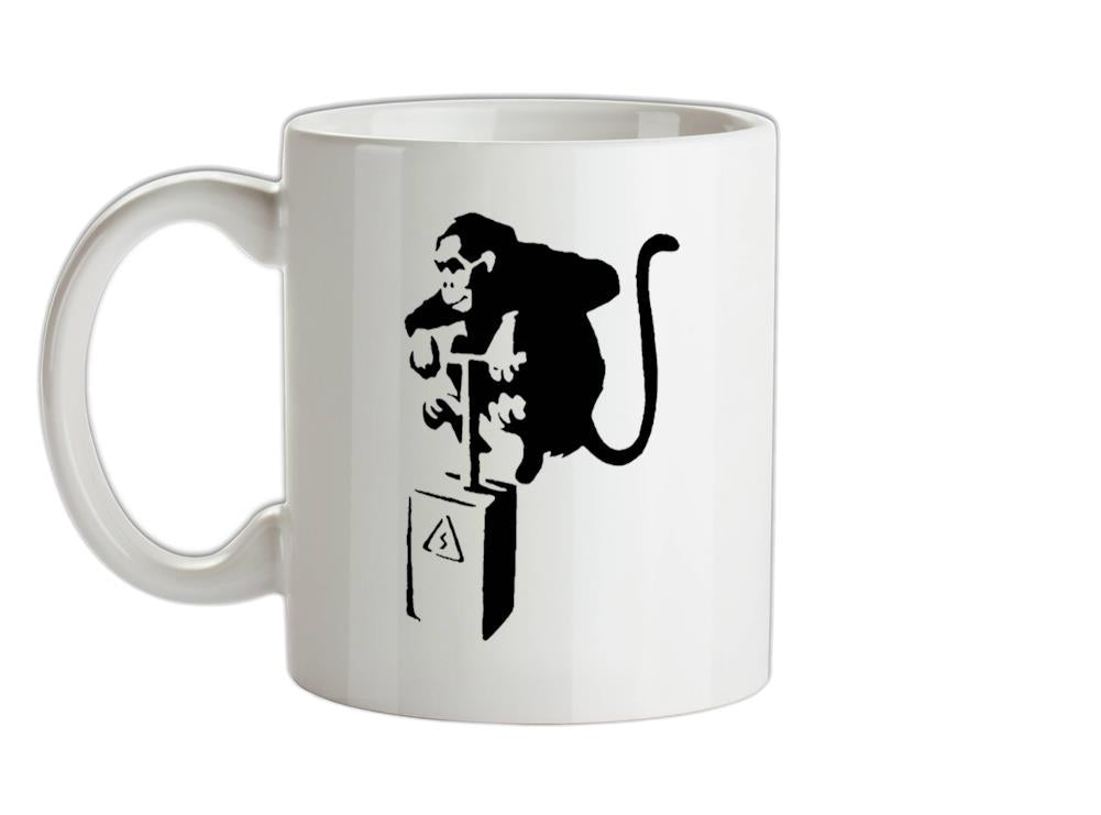 Banksy Monkey Detonator Ceramic Mug