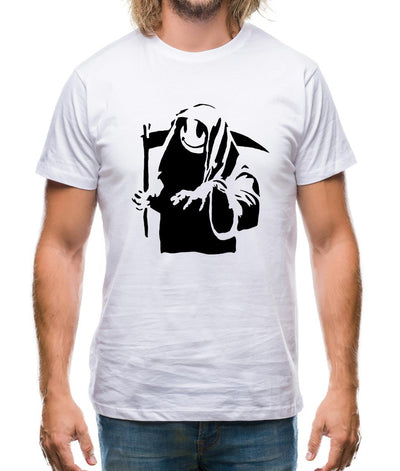 Banksy Grin Reaper Mens T-Shirt