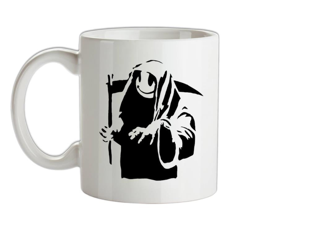 Banksy Grin Reaper Ceramic Mug
