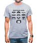 Moustache Guide Mens T-Shirt