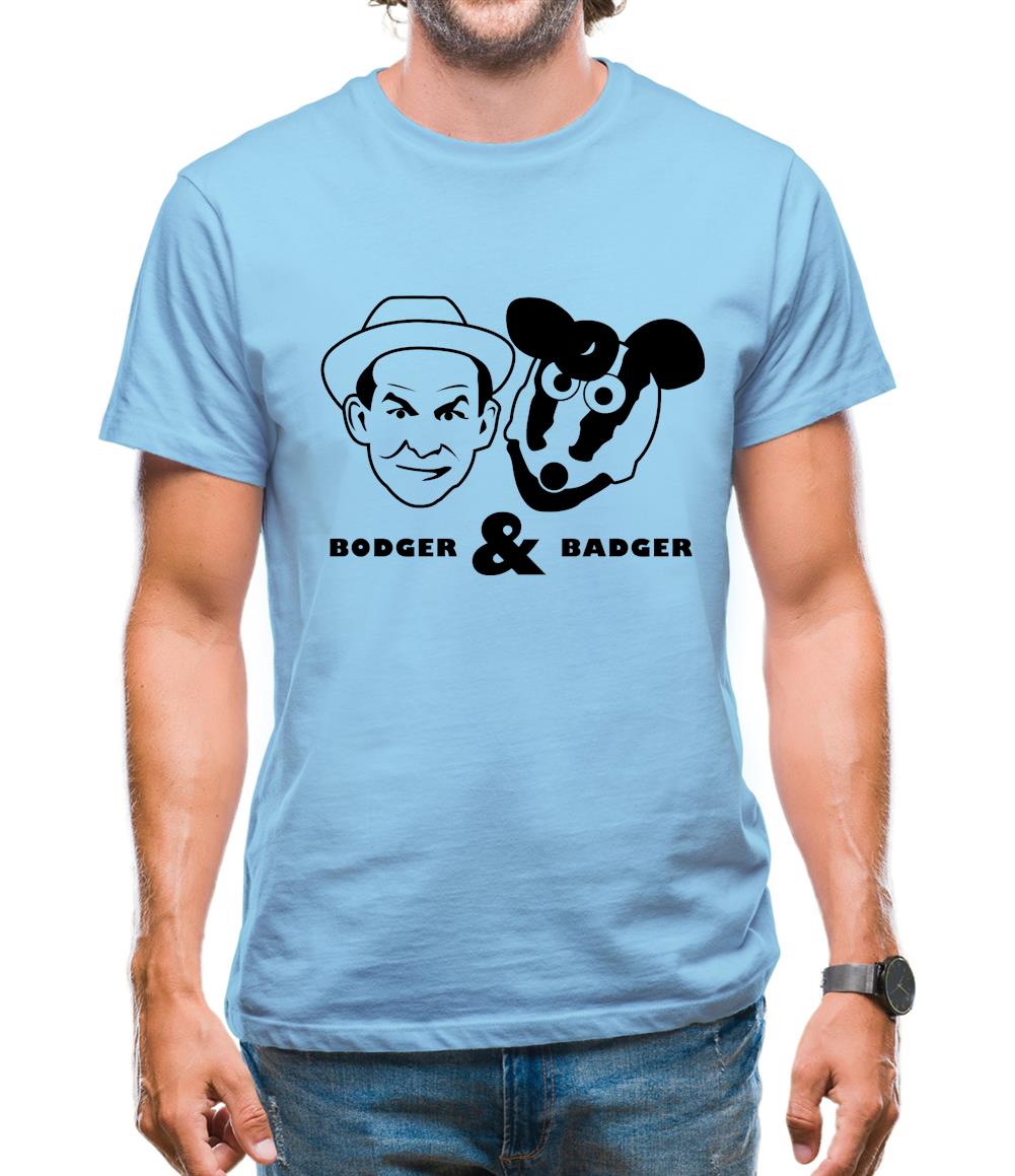 Bodger And Badger Mens T-Shirt