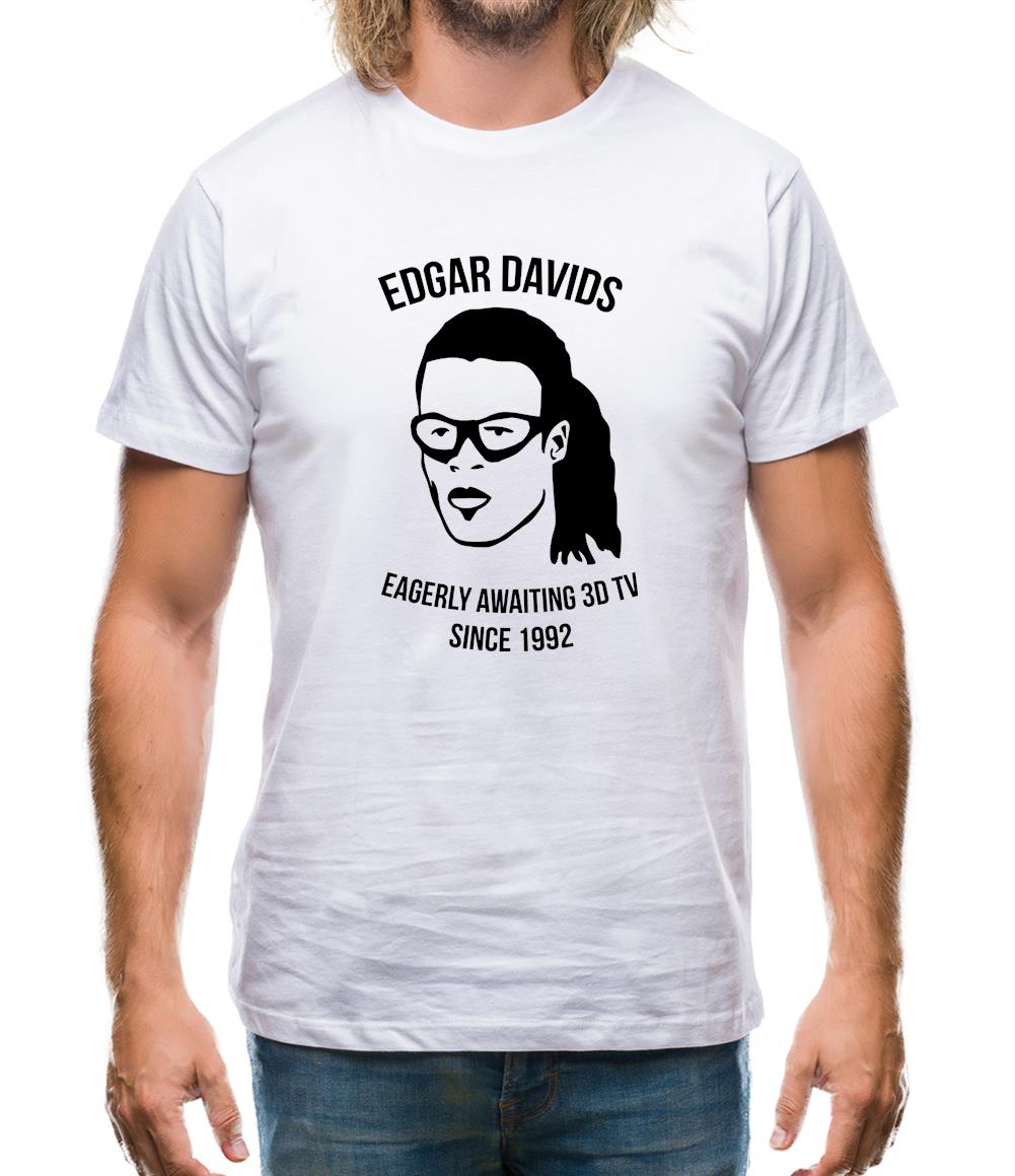 Edgar Davids: Eagerly Awaiting 3D TV Since 1992 Mens T-Shirt