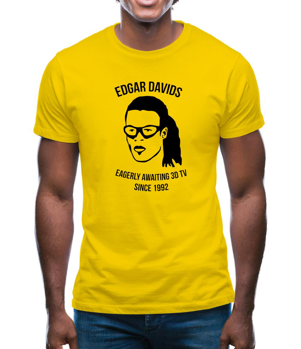 Edgar Davids: Eagerly Awaiting 3D TV Since 1992 Mens T-Shirt