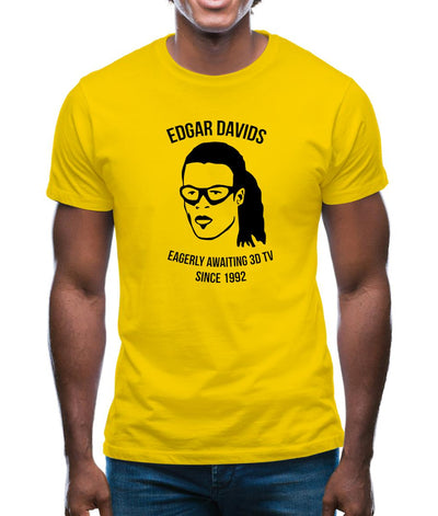 Edgar Davids: Eagerly Awaiting 3D TV Since 1992 Mens T-Shirt
