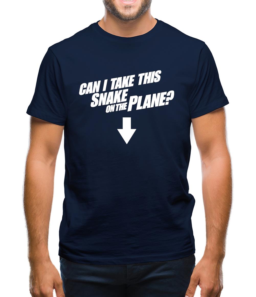 Can I Take This Snake On The Plane? Mens T-Shirt