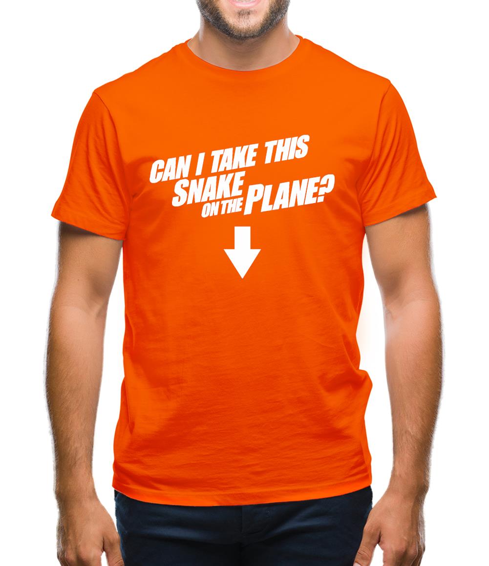 Can I Take This Snake On The Plane? Mens T-Shirt